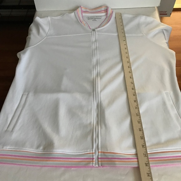 PEBBLE BEACH Golf Jacket Dry-Luxe Performance Zip Up White Women’s Size XXL 2X - Picture 15 of 16